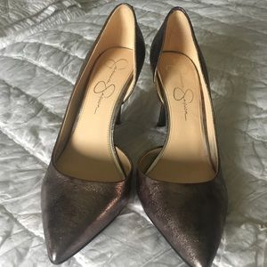 Jessica Simpson High Heels - Metallic Gunmetal